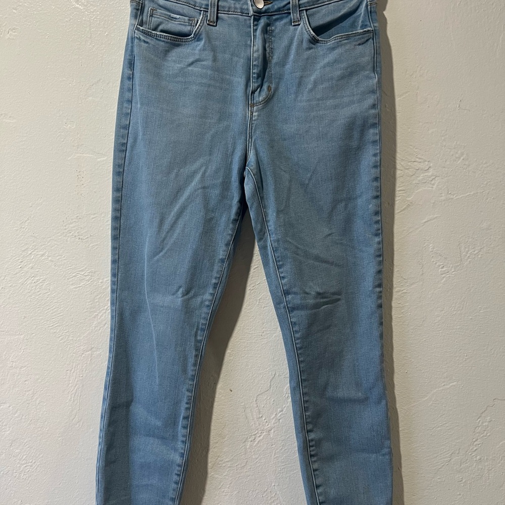 L'AGENCE Margot Skinny Jeans, high rise, light wash